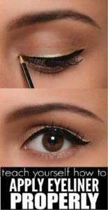 how to apply eyeliner by yourself