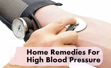 Home Remedies For High Blood Pressure