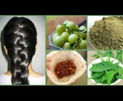 Homemade herbal shampoo for hair growth
