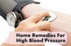 उच्च रक्तचाप के लिए घरेलू उपचार Home Remedies For High Blood Pressure