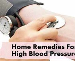 उच्च रक्तचाप के लिए घरेलू उपचार Home Remedies For High Blood Pressure